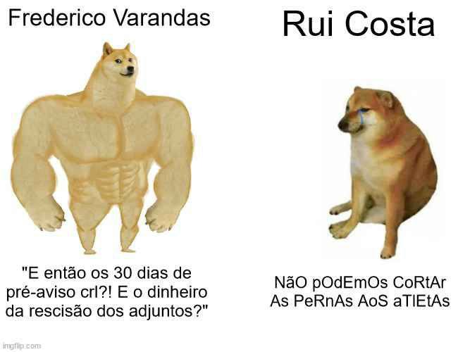 A diferença entre Varandas e Rui Costa